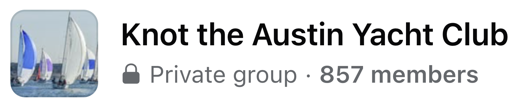 Knot the Austin Yacht Club Facebook Group